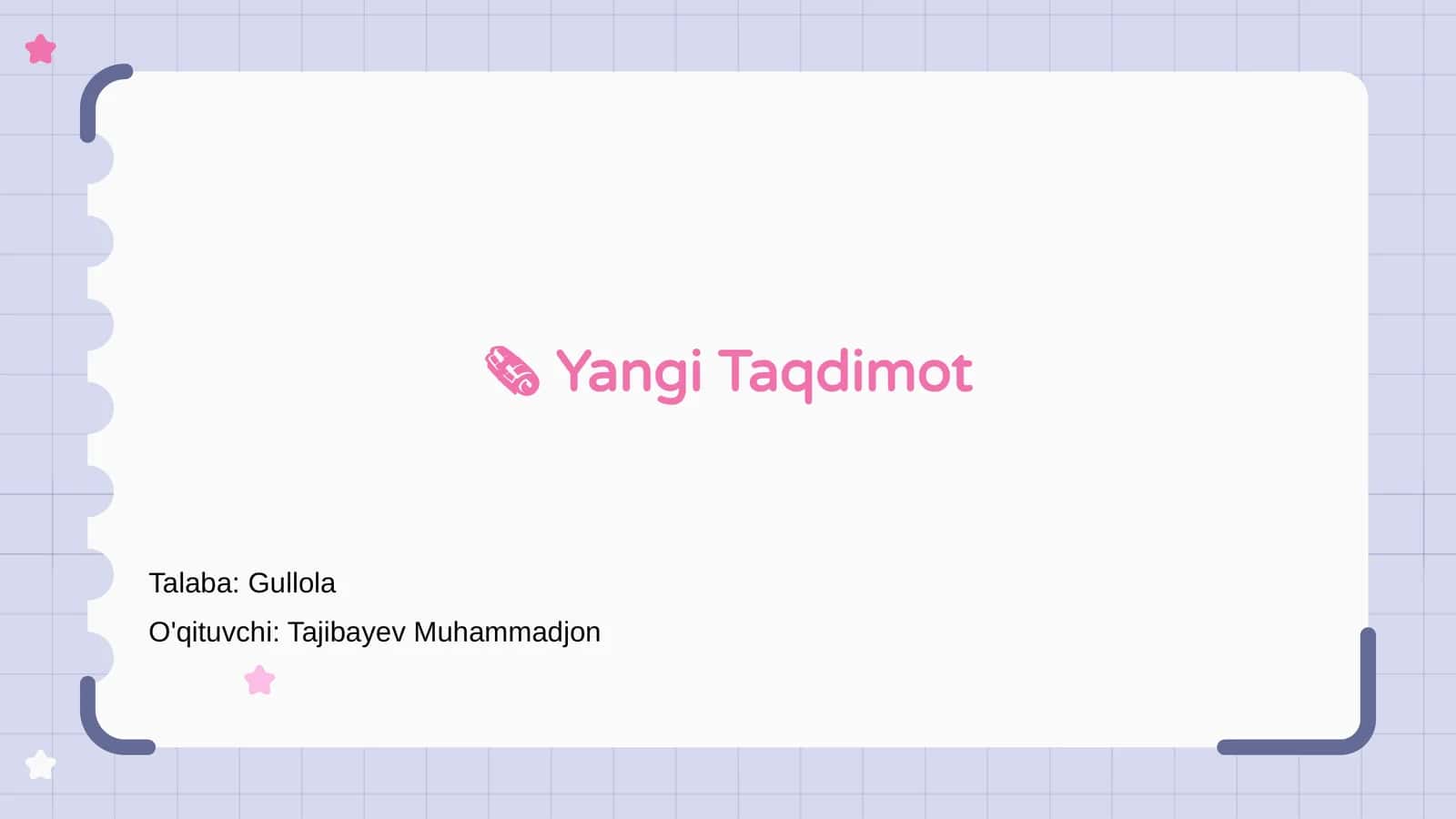 Yangi Taqdimot