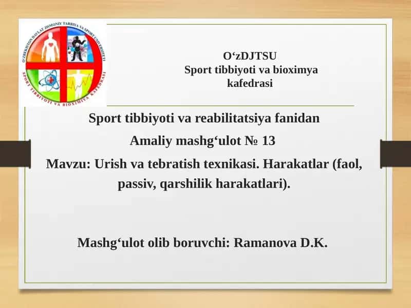 Urish va tebratish texnikasi