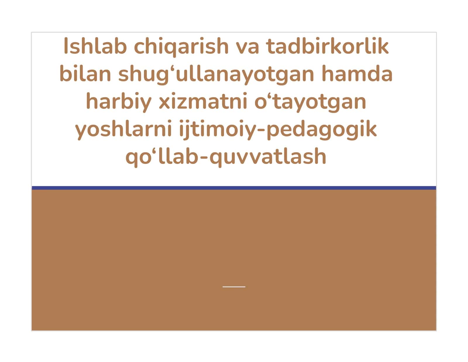 Yoshlarni ijtimoiy-pedagogik qo‘llab-quvvatlash