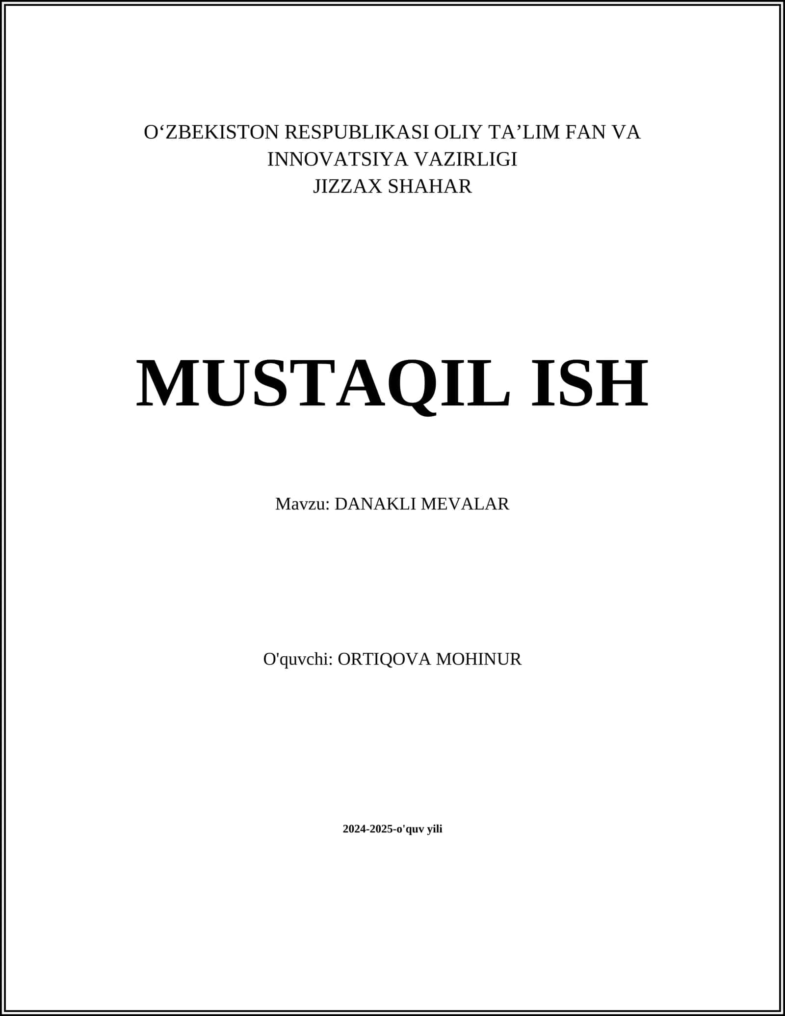 DANAKLI MEVALAR