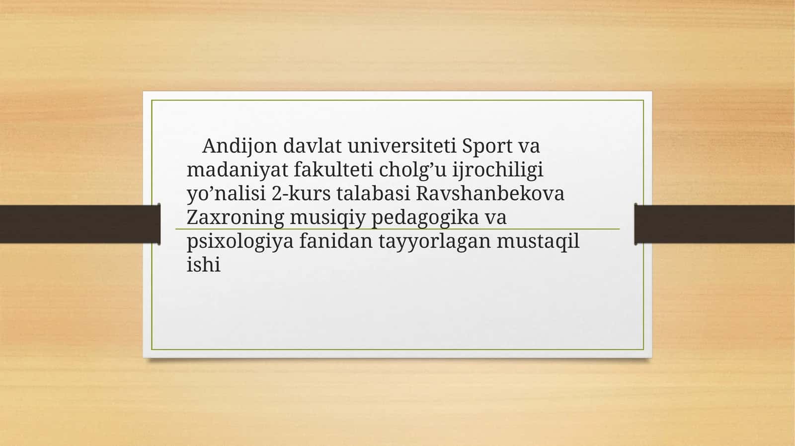 Musiqiypedagogika fanining predmeti