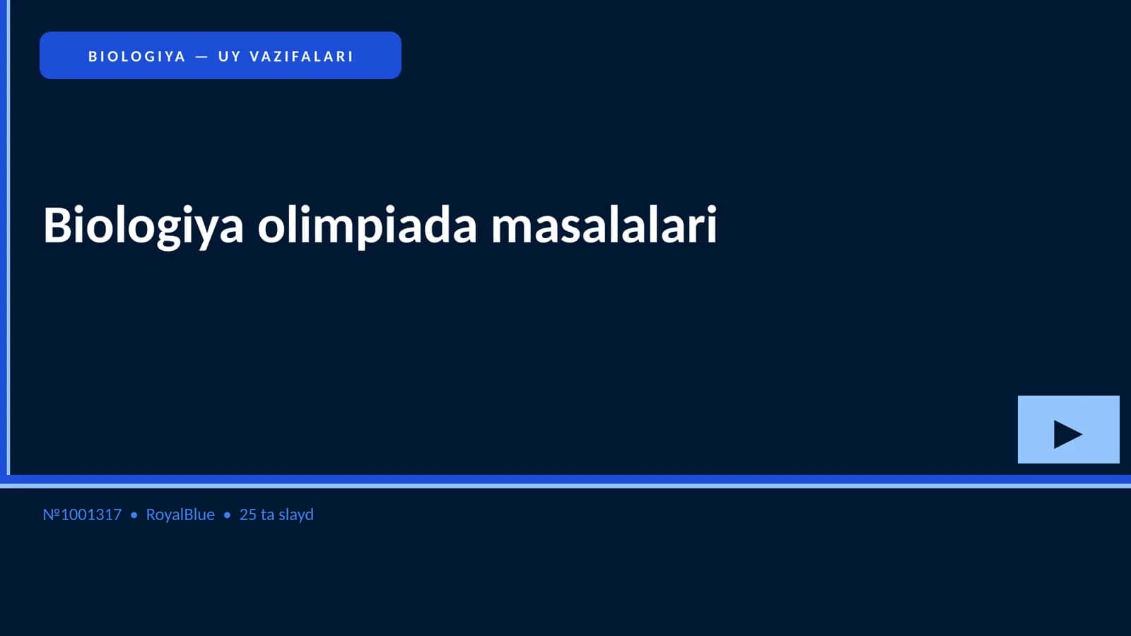 Biologiya olimpiada masalalari