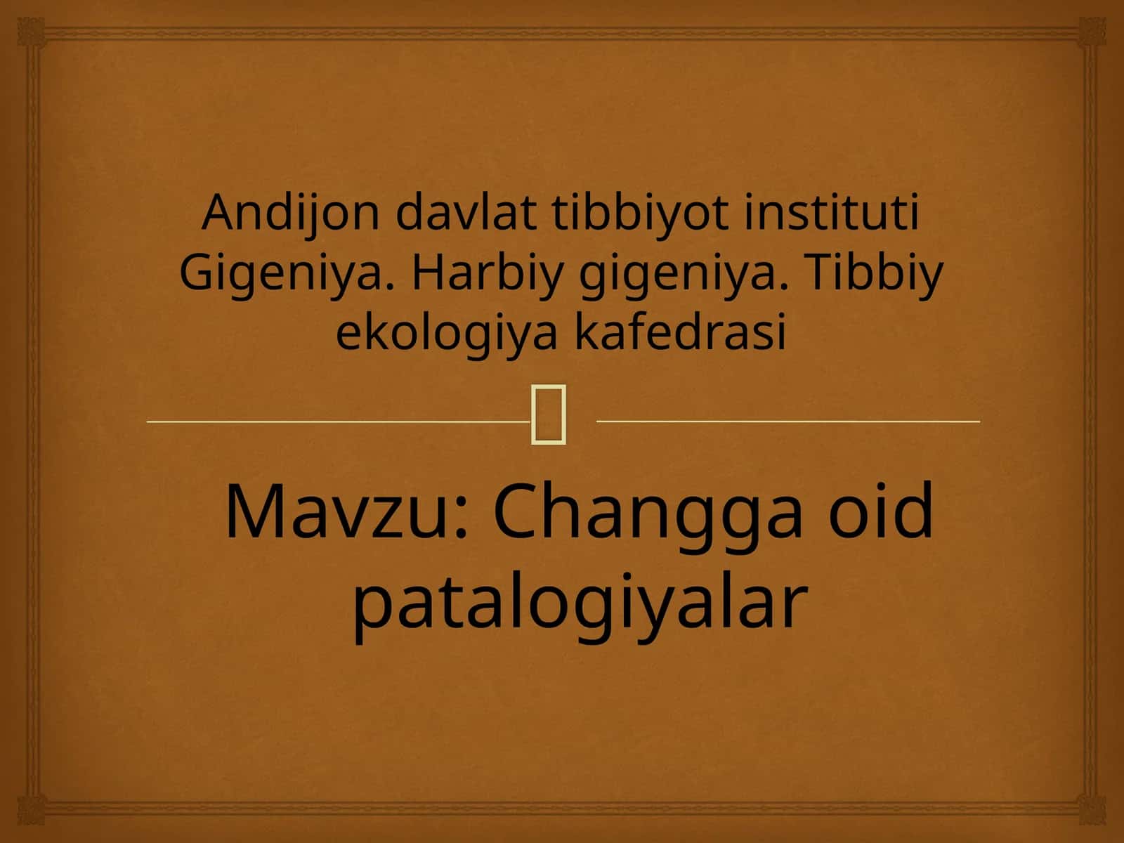 Changga oid patalogiyalar