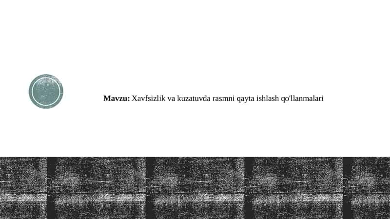 Xavfsizlik vakuzatuvda AI texnologiyasi