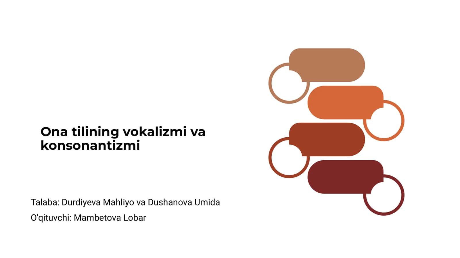 Ona tilining vokalizmi va konsonantizmi