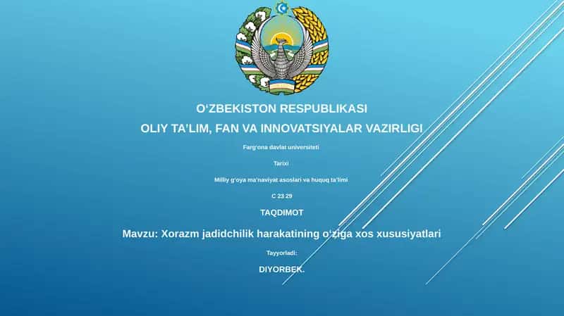 Xorazm jadidchilik harakatining oʻziga xos xususiyatlari