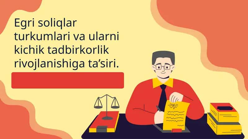 Egri soliq turkumlari va ularning kichik tadbirkorlik ro'yxati