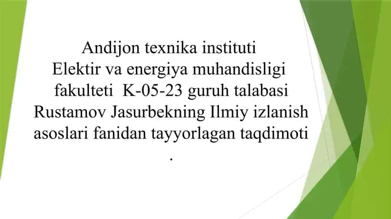 Ilmiy tadqiqotning bosqichlari va usullari