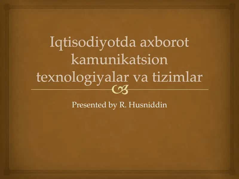 axborot kommunikatsion texnologiyalari