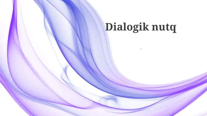 Dialogik nutq