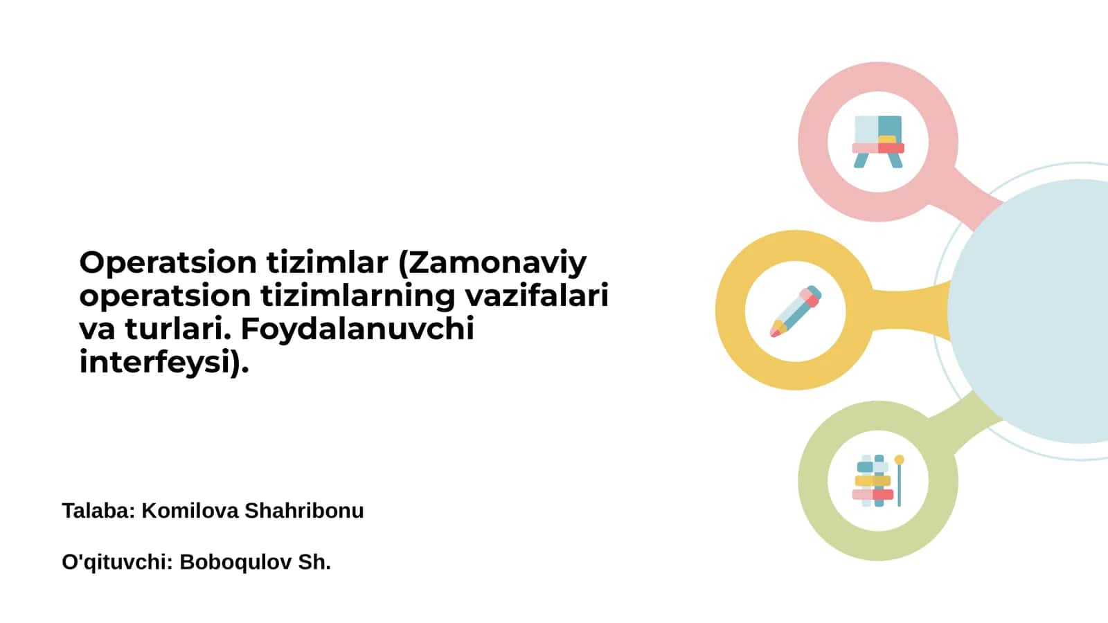 Operatsion Tizimlar Nima? Asosiy Ta'riflar
