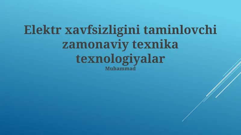 Elektr energiyasi samaradorligini oshirish, monitoring tizimlari kabel holati haqida ma'lumot beradi