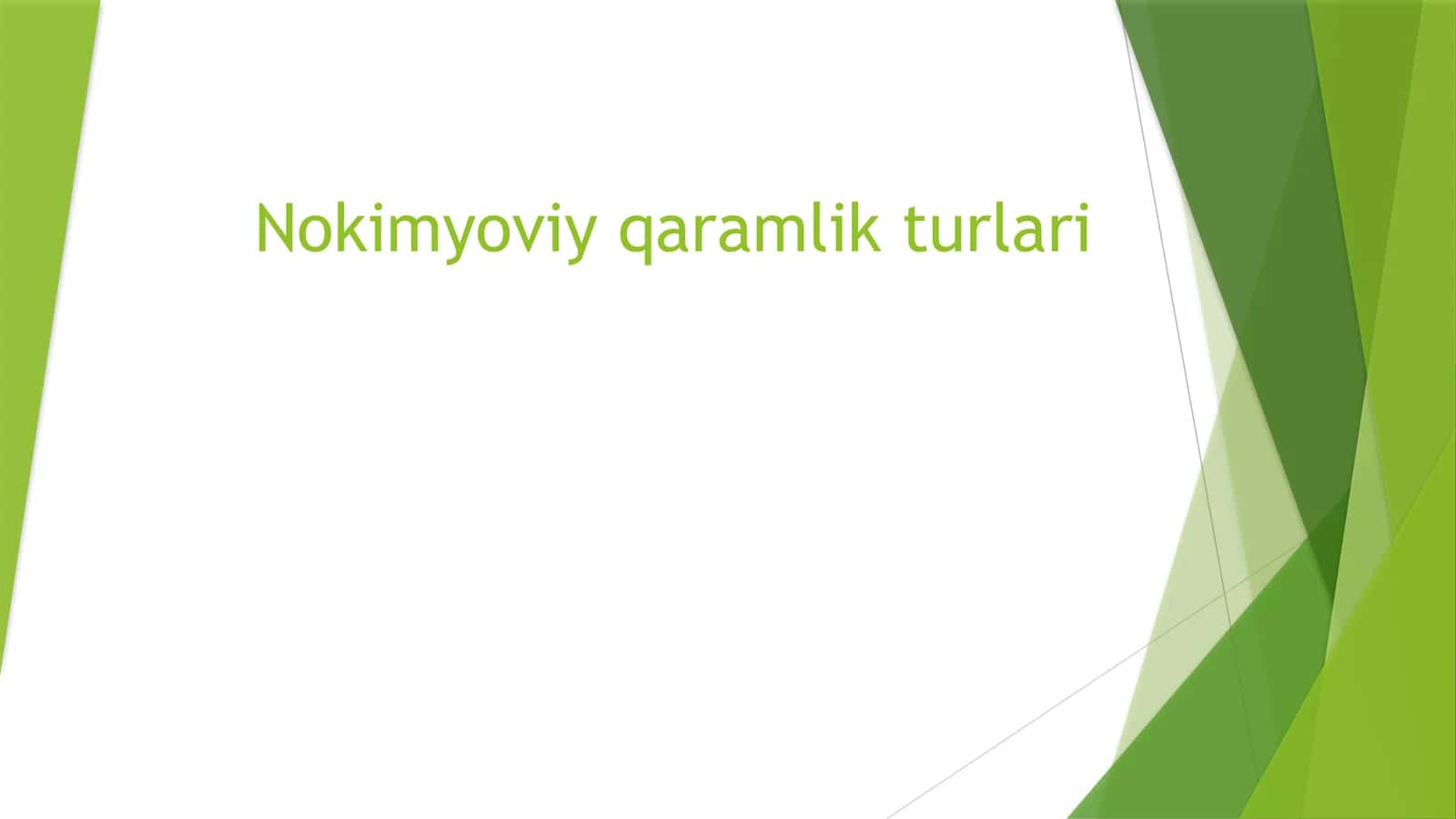 Nokimyoviy qaramlik turlari