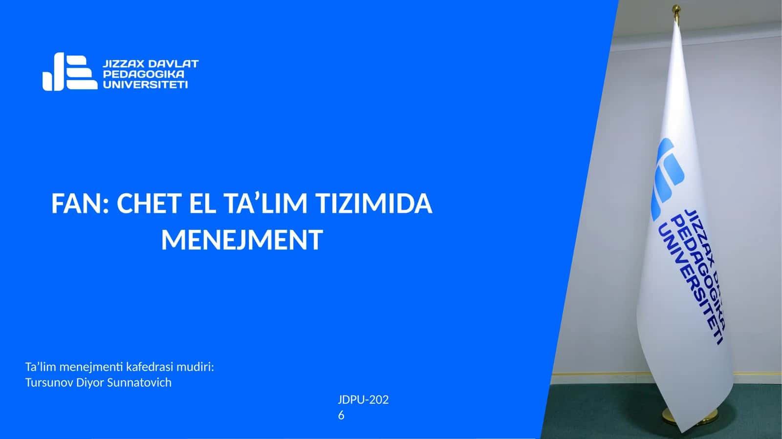 CHET EL MАMLАKАTLАRI TА’LIM TIZIMINI BOSHQАRISH