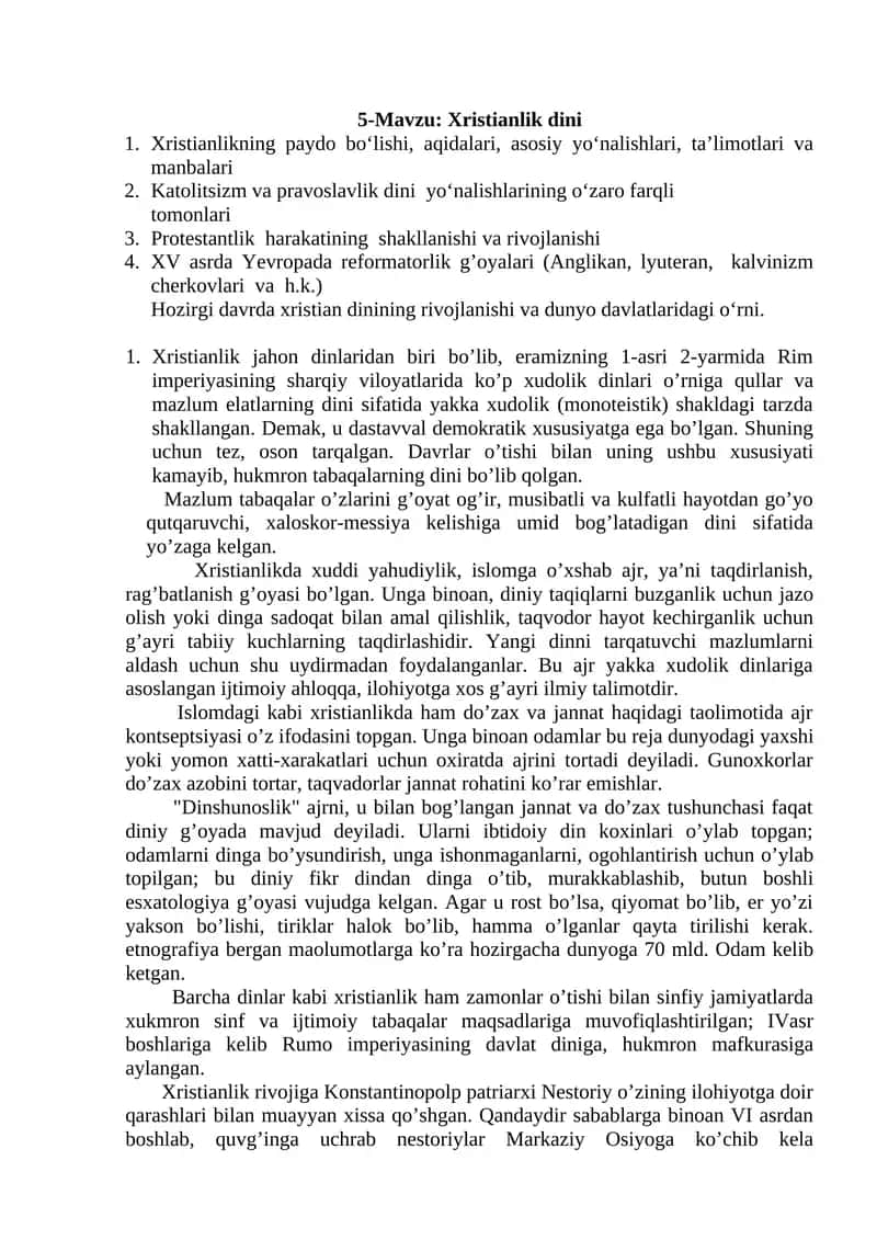 Xristianlik dini