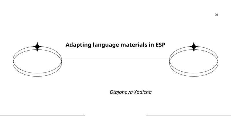 Adapting language materials in ESP