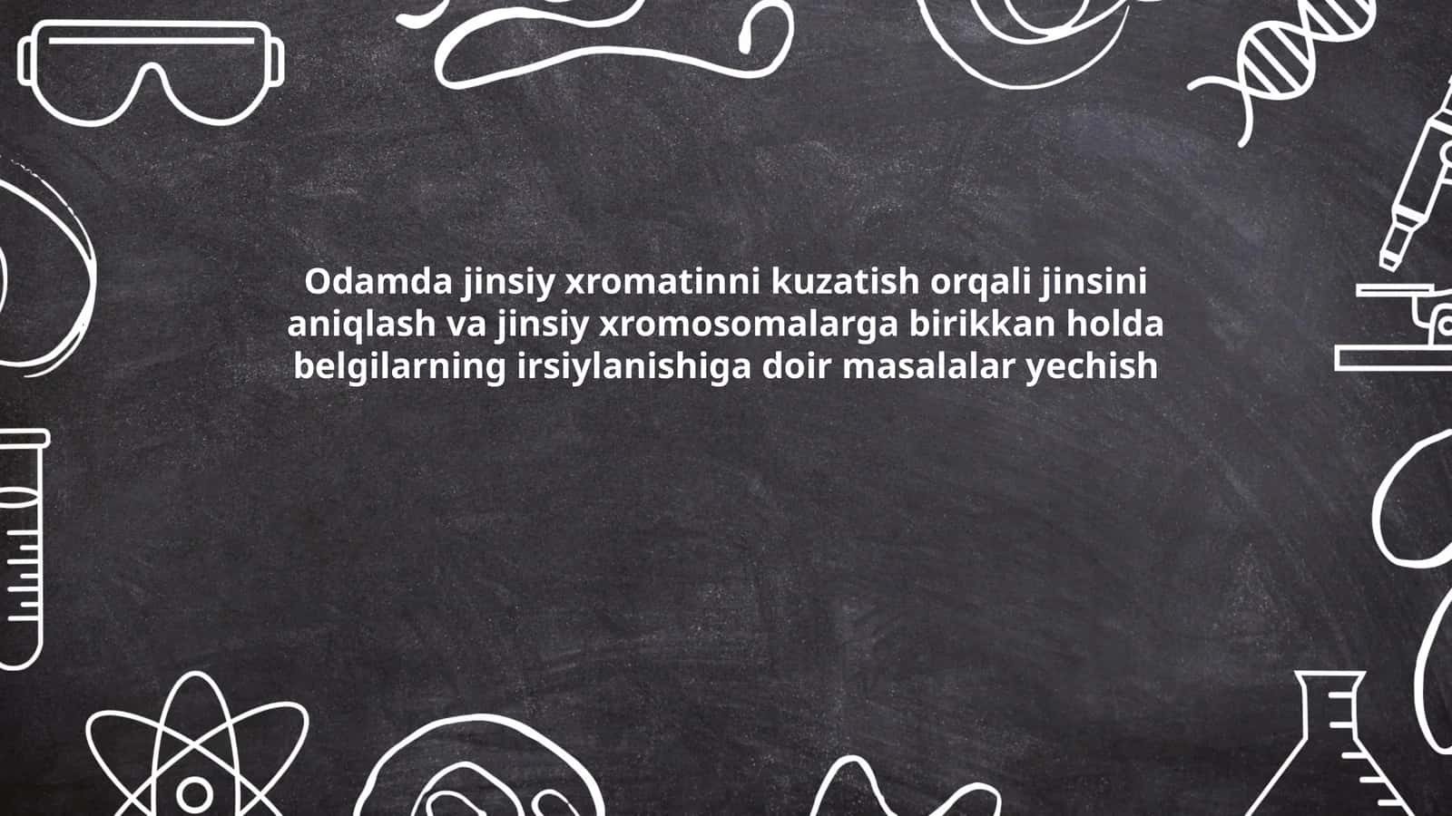 Jinsiy xromatin nima?