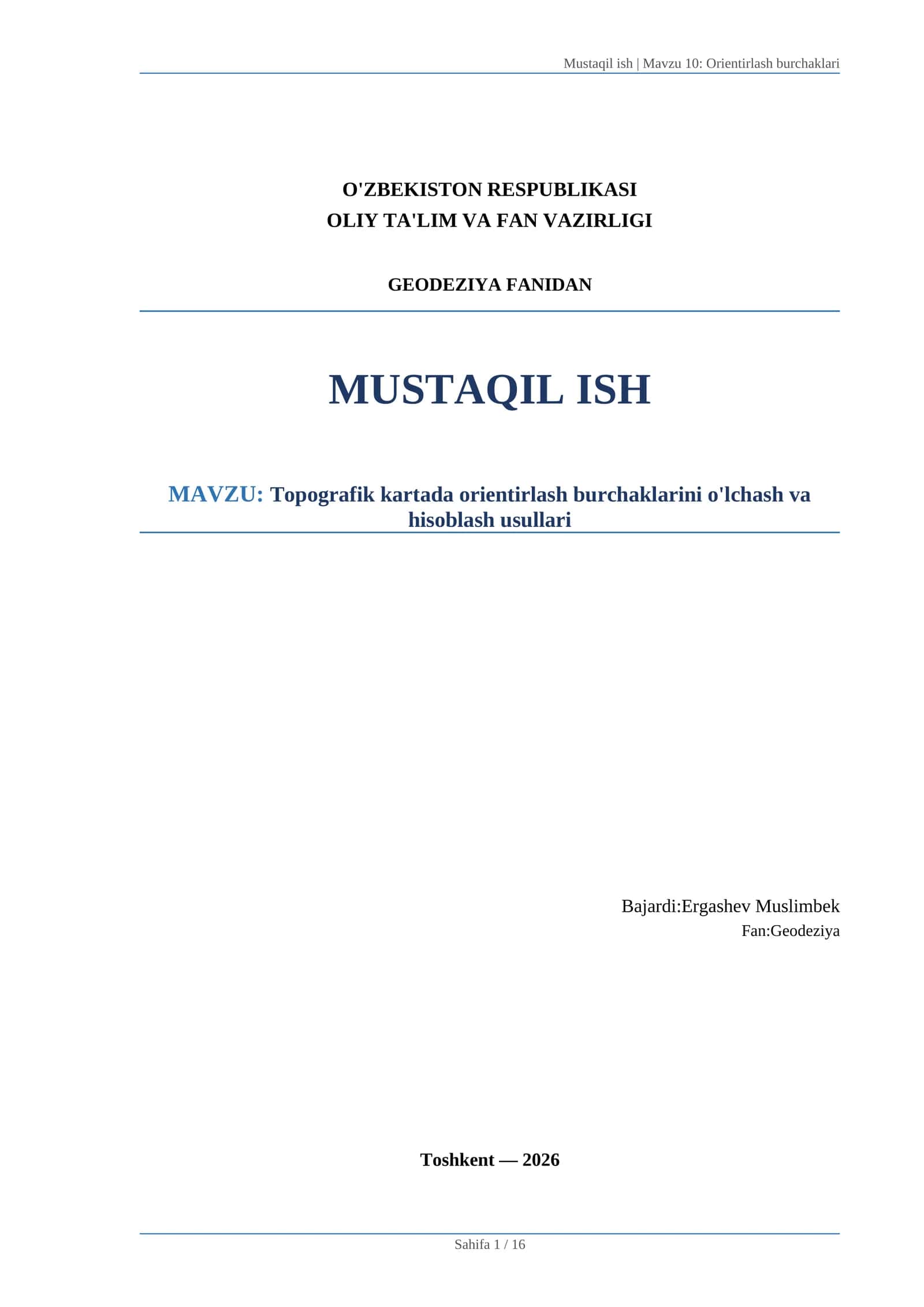 Orientirlash burchaklari