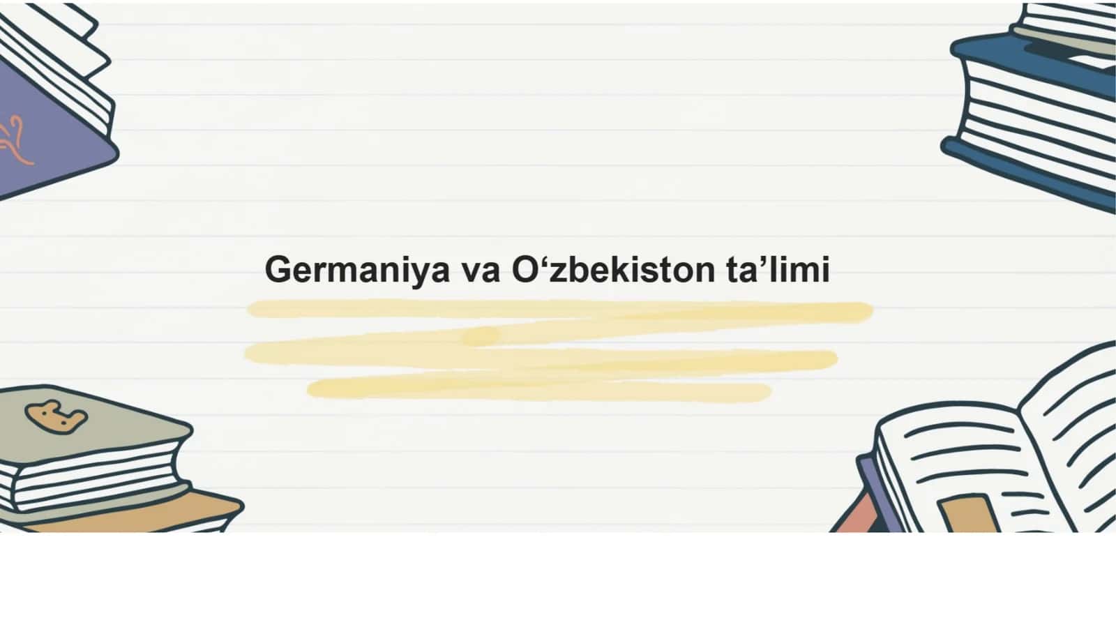 Germaniya va O'zbekiston ta'lim tizimi
