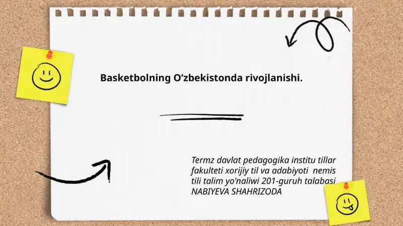Basketbolning O’zbekistonda rivojlanishi