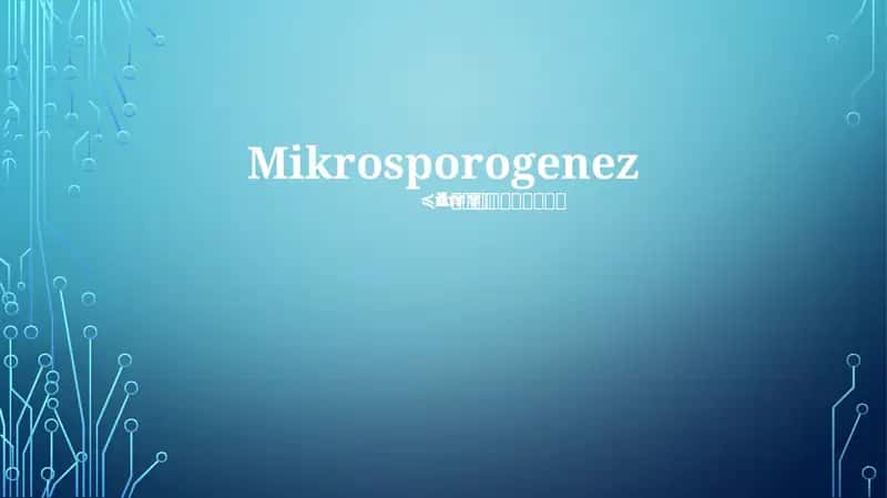 Mikrosporogenez