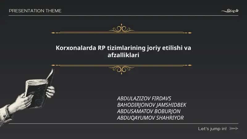 Korxonalarda RP tizimlarining joriy etilishi va afzalliklari
