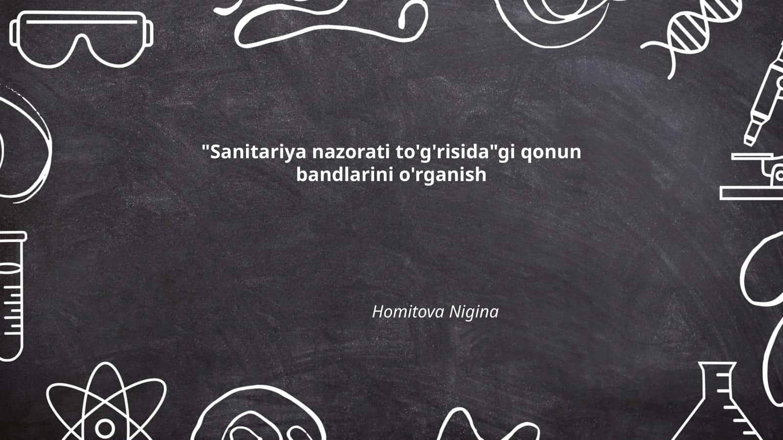 Sanitar talablar