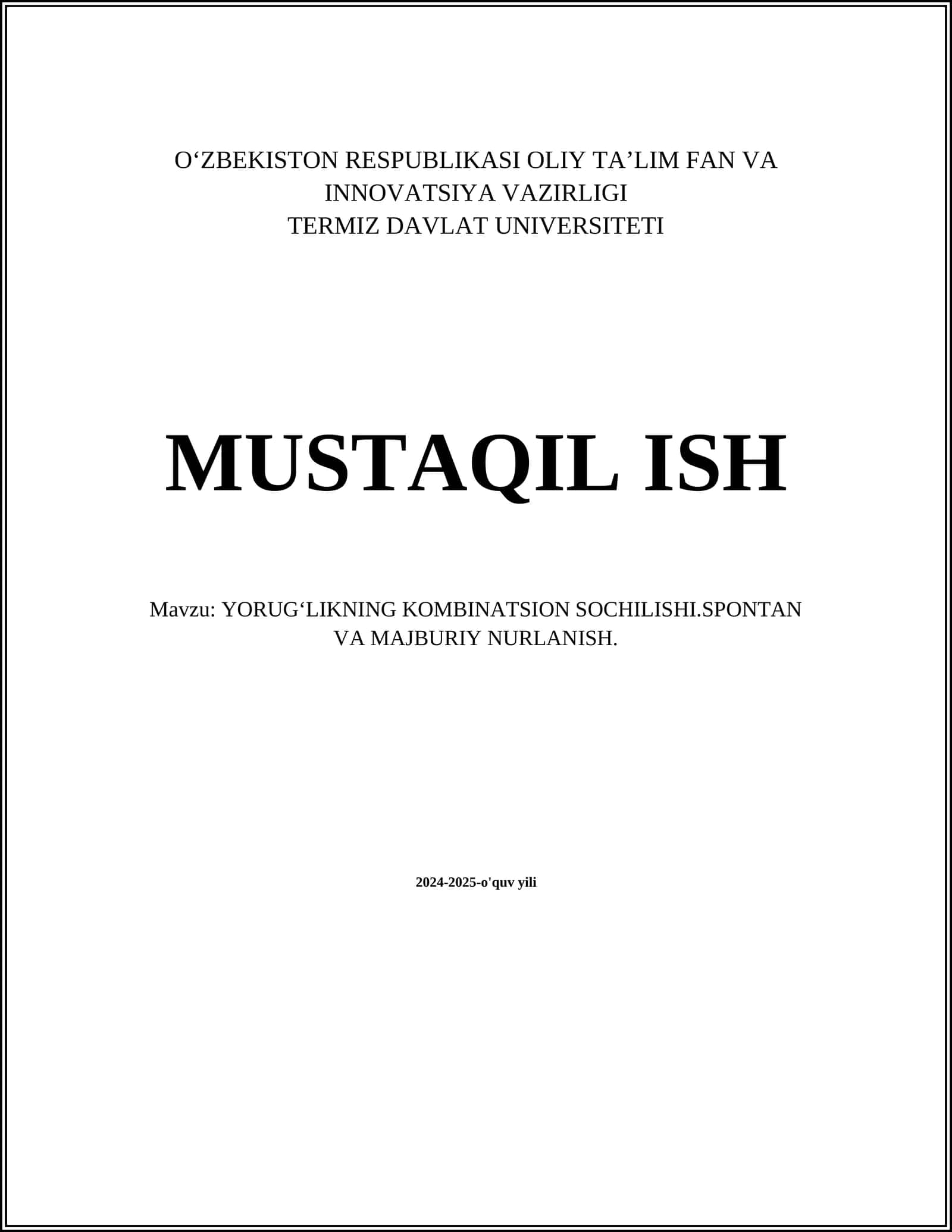 Yorug'likning Kombinatsion Sochilishi
