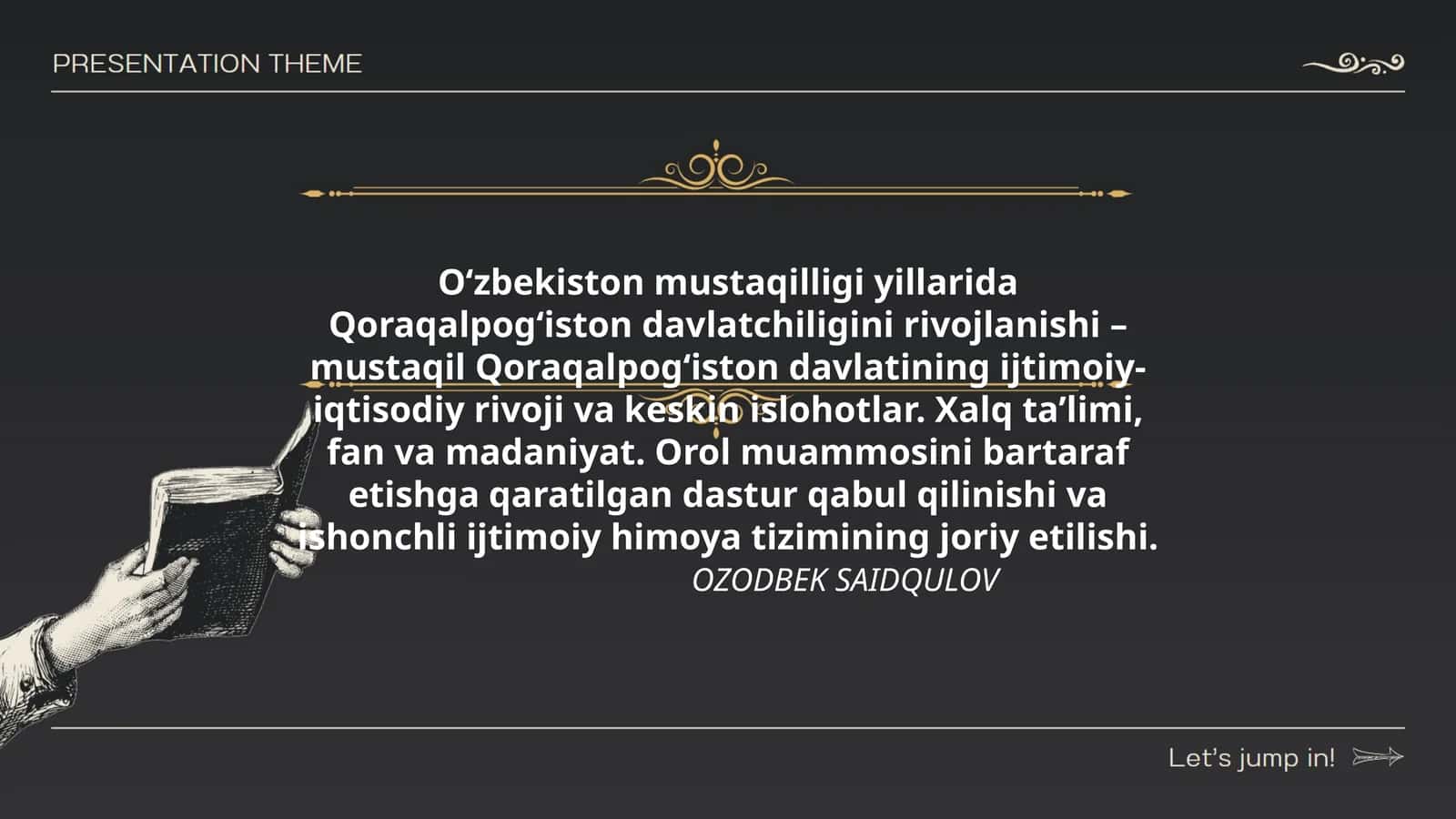 O‘zbekiston mustaqilligi yillarida Qoraqalpog‘iston davlatchiligini rivojlanishi