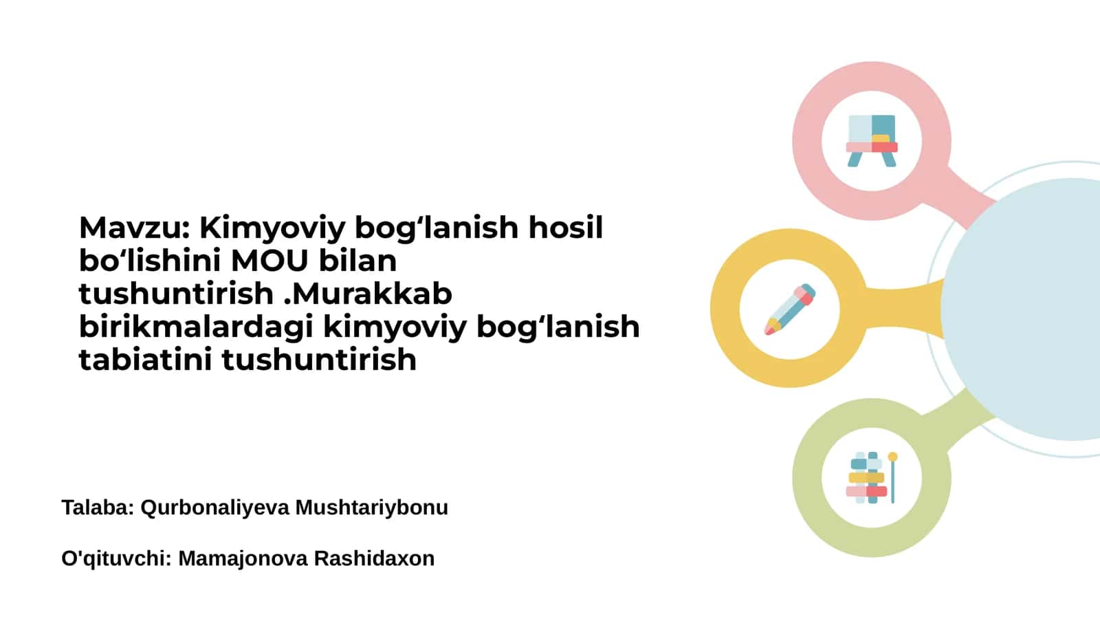 Kimyoviy Bog‘lanishning Asosiy Tushunchasi