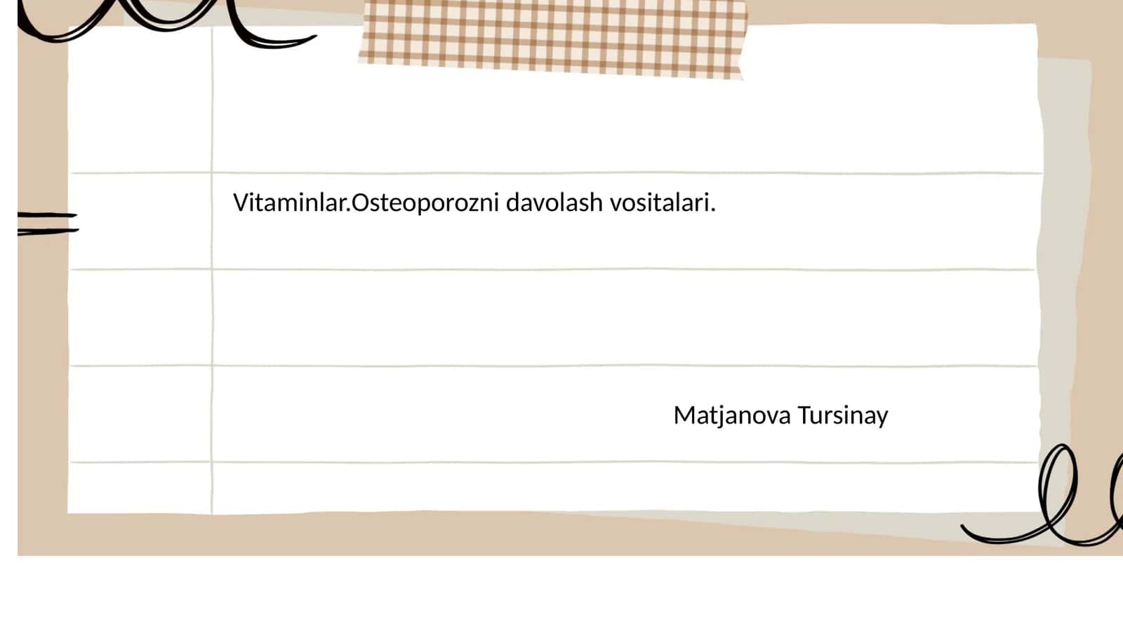 Immunitetga tasir etuvchi vositalar. Vitaminlar
