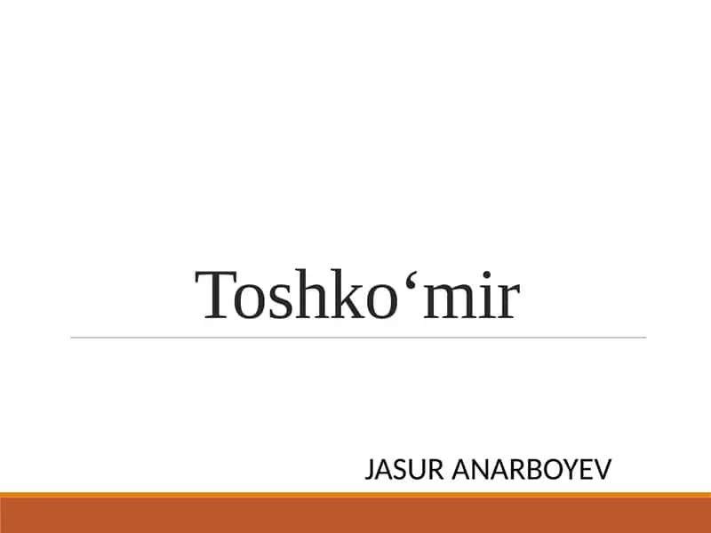 Toshko‘mir