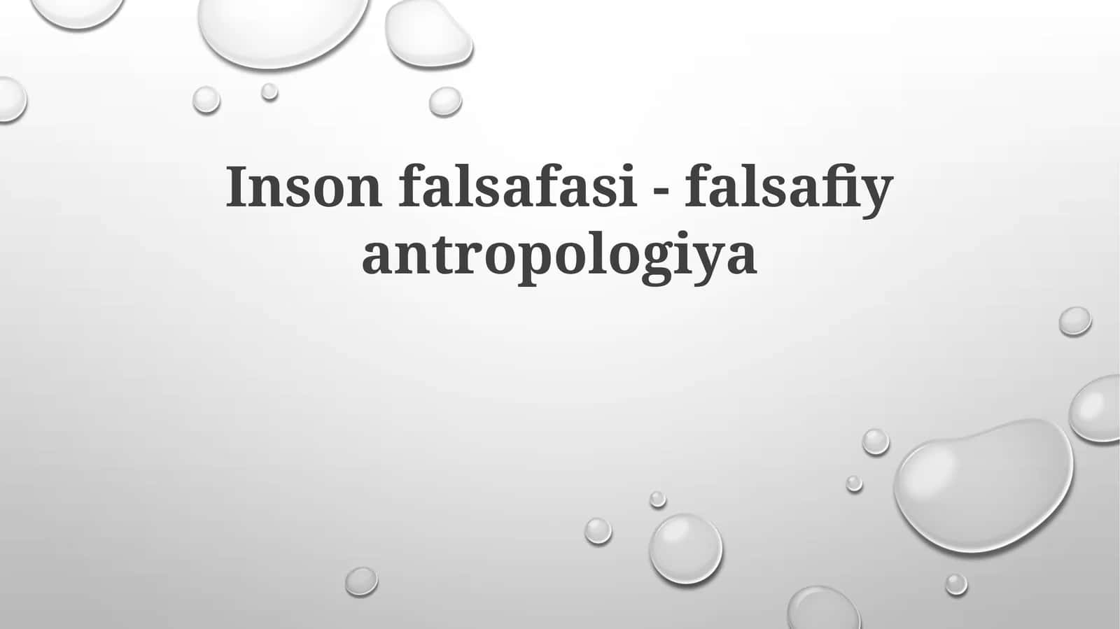 Insonfalsafasi-falsafiyantropologiya