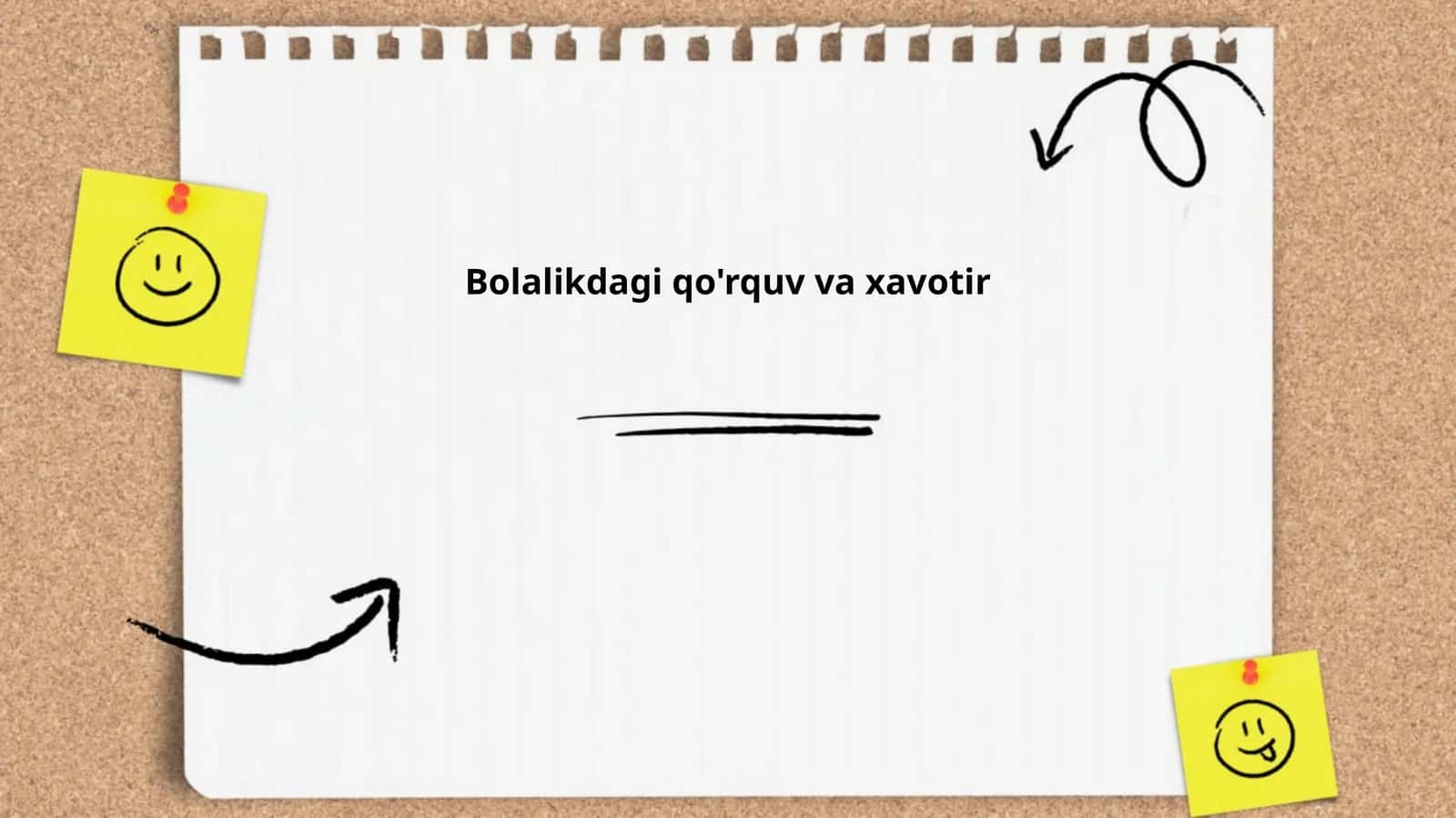 Bolalikdagi qo'rquv va xavotir