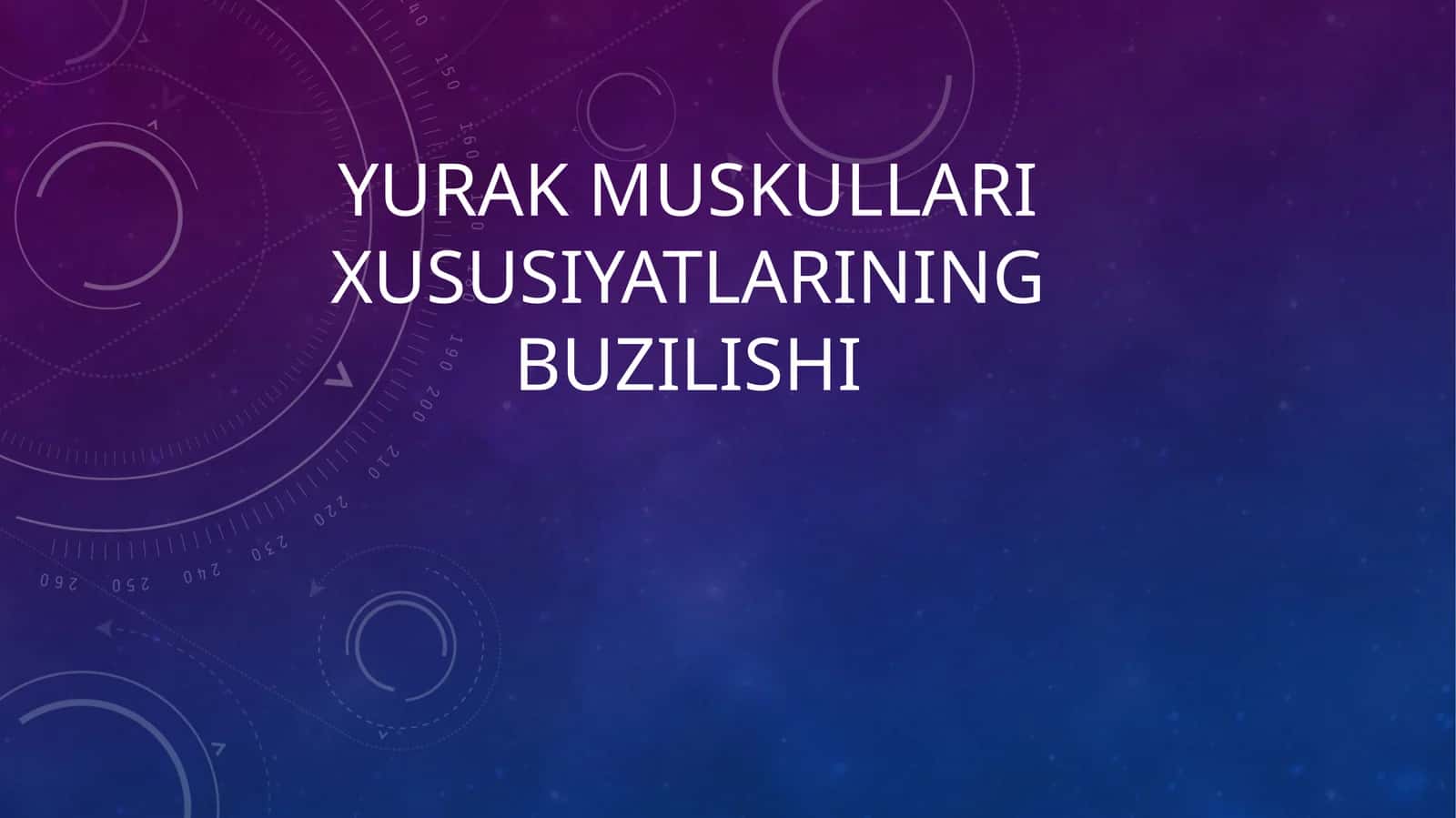 Yurak muskulining xususiyatlari