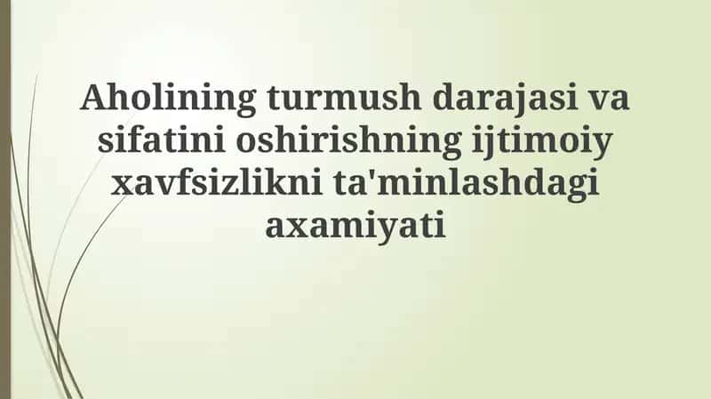 Ijtimoiy adolat va tengsizlikni kamaytirish