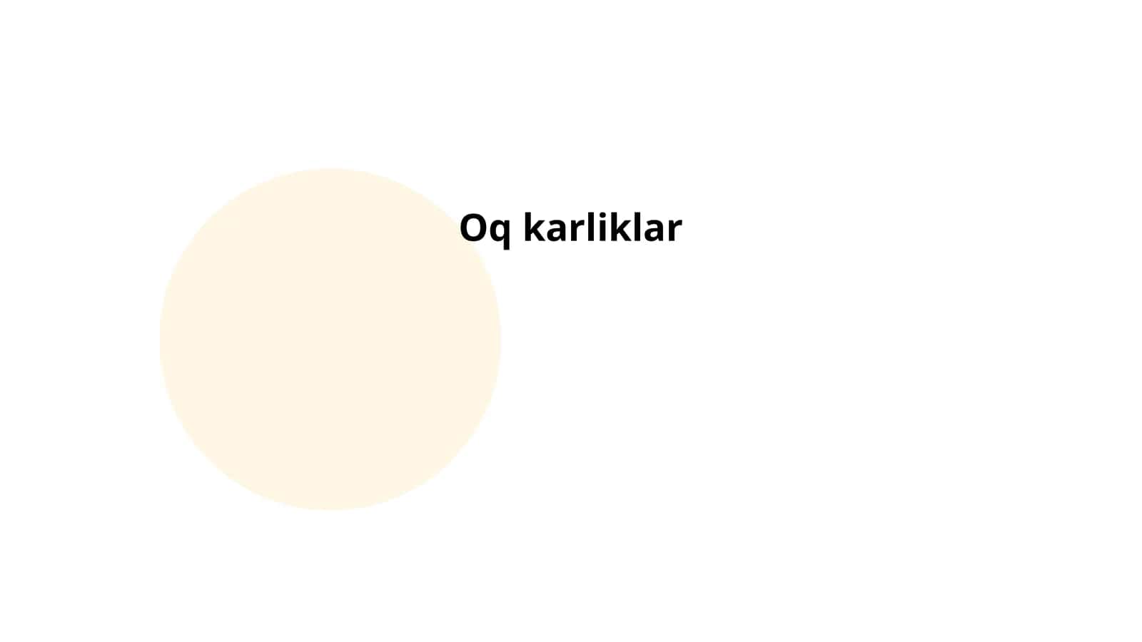 Oq karliklar