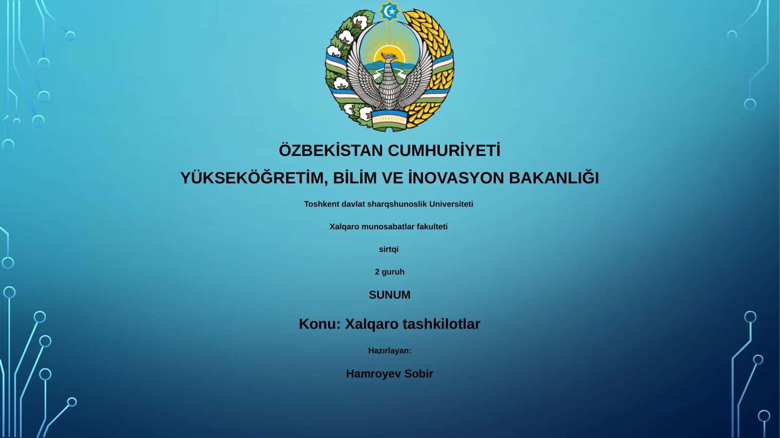 Xalqaro tashkilotlar