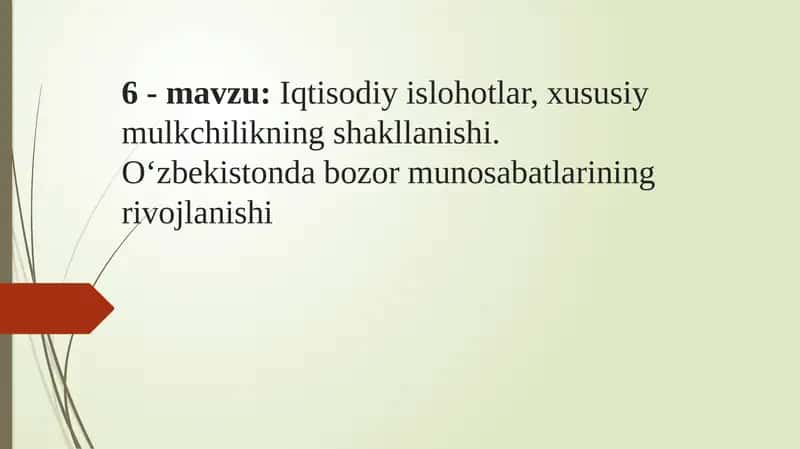 Iqtisodiy islohotlar