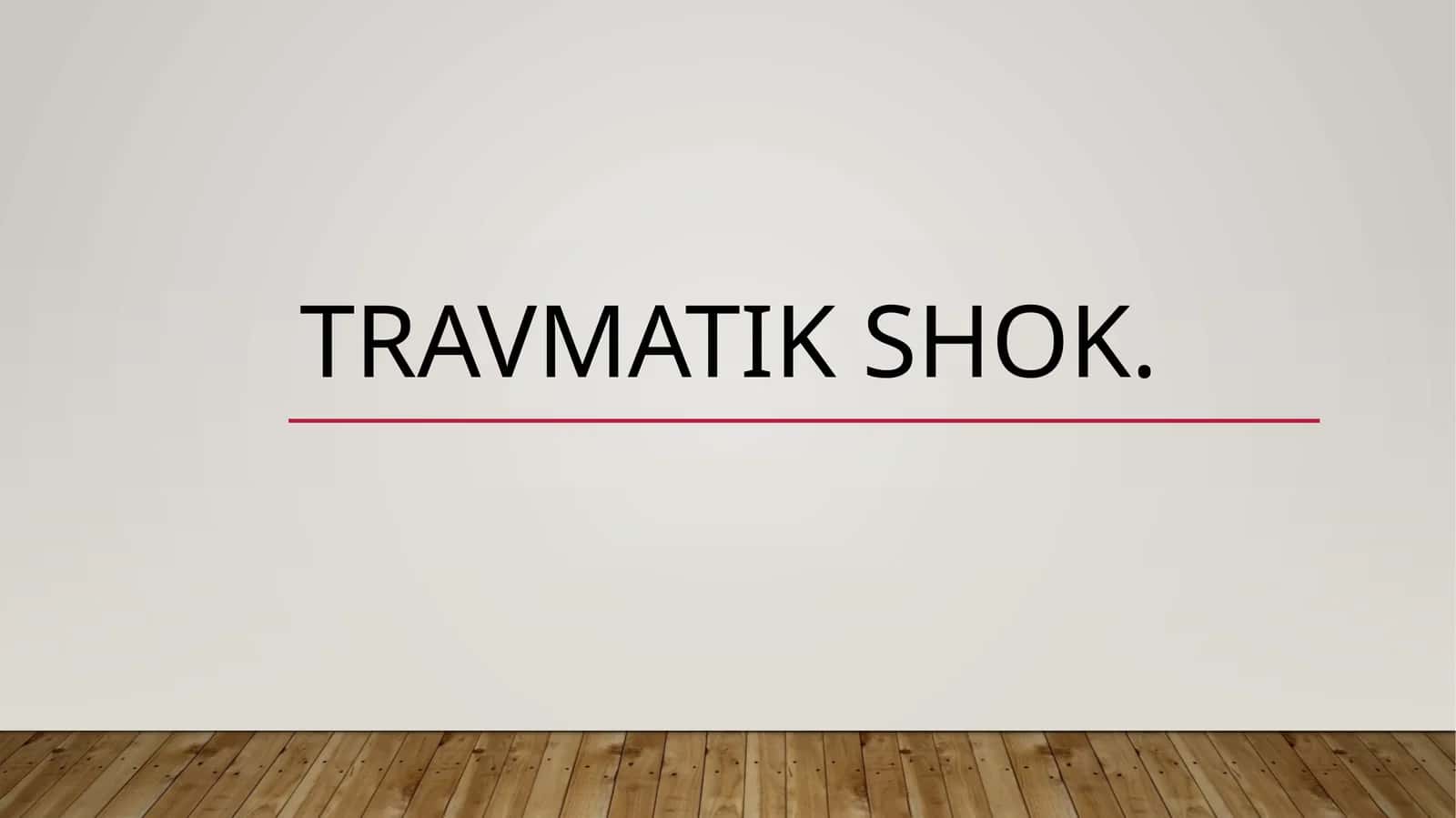 Travmatik shok
