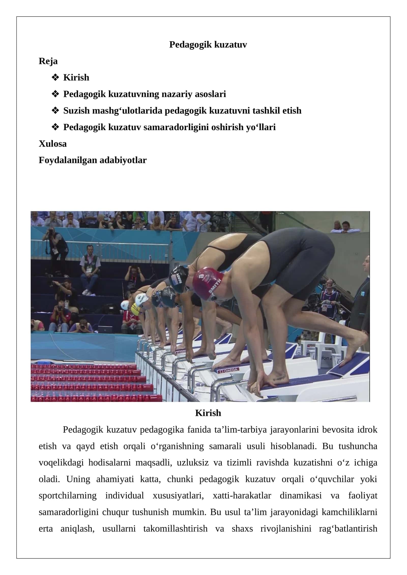 Pedagogik kuzatuv