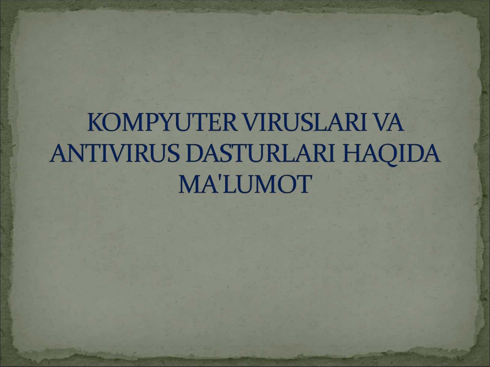 Virus dasturlari