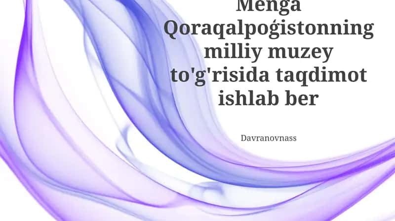 Qoraqalpoģistonning Milliy Muzey