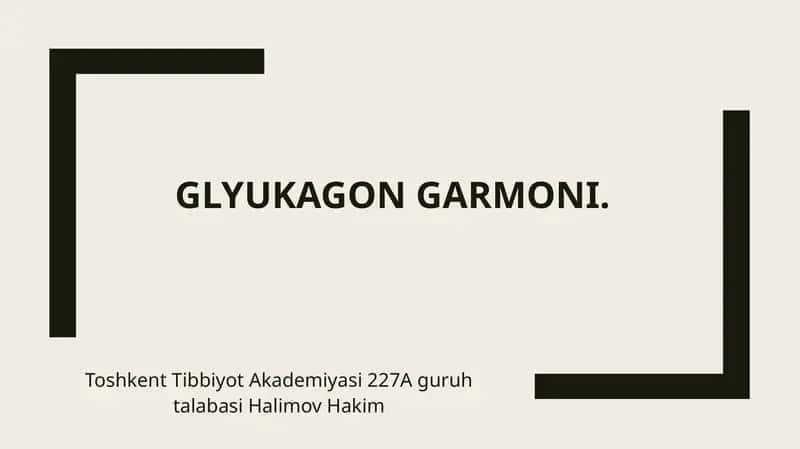 Glyukagongarmoni