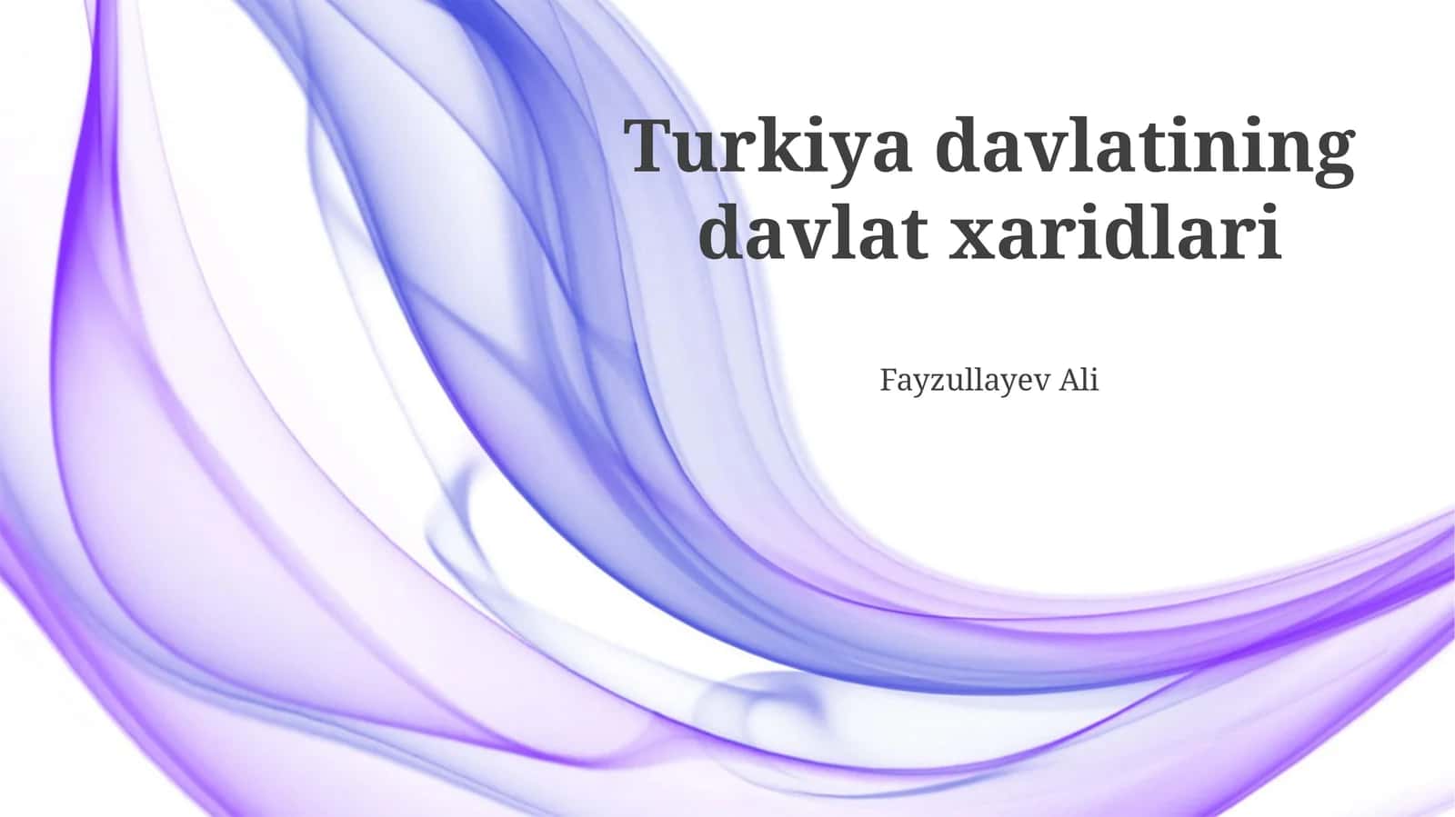 Turkiya Davlat Xaridlarining Xalqaro Standartlarga Muvofiqligi