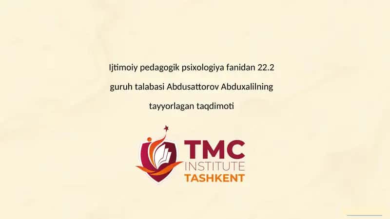 Ijtimoiy pedagogik psixologiya
