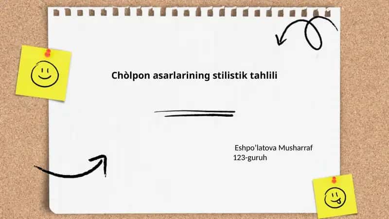 Chòlpon she'rlarini ifodali òqish