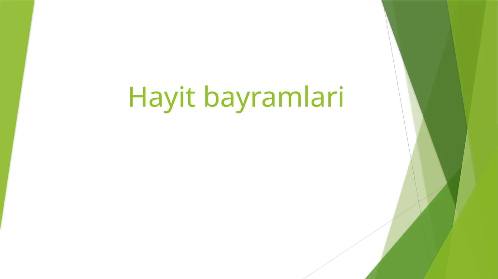 Hayit bayramlari