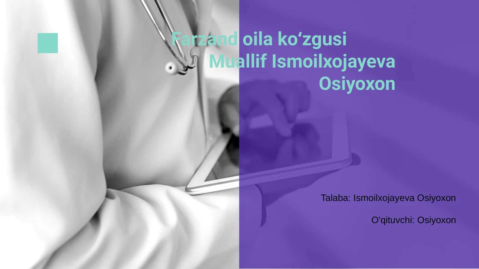 Farzand oila koʻzgusi