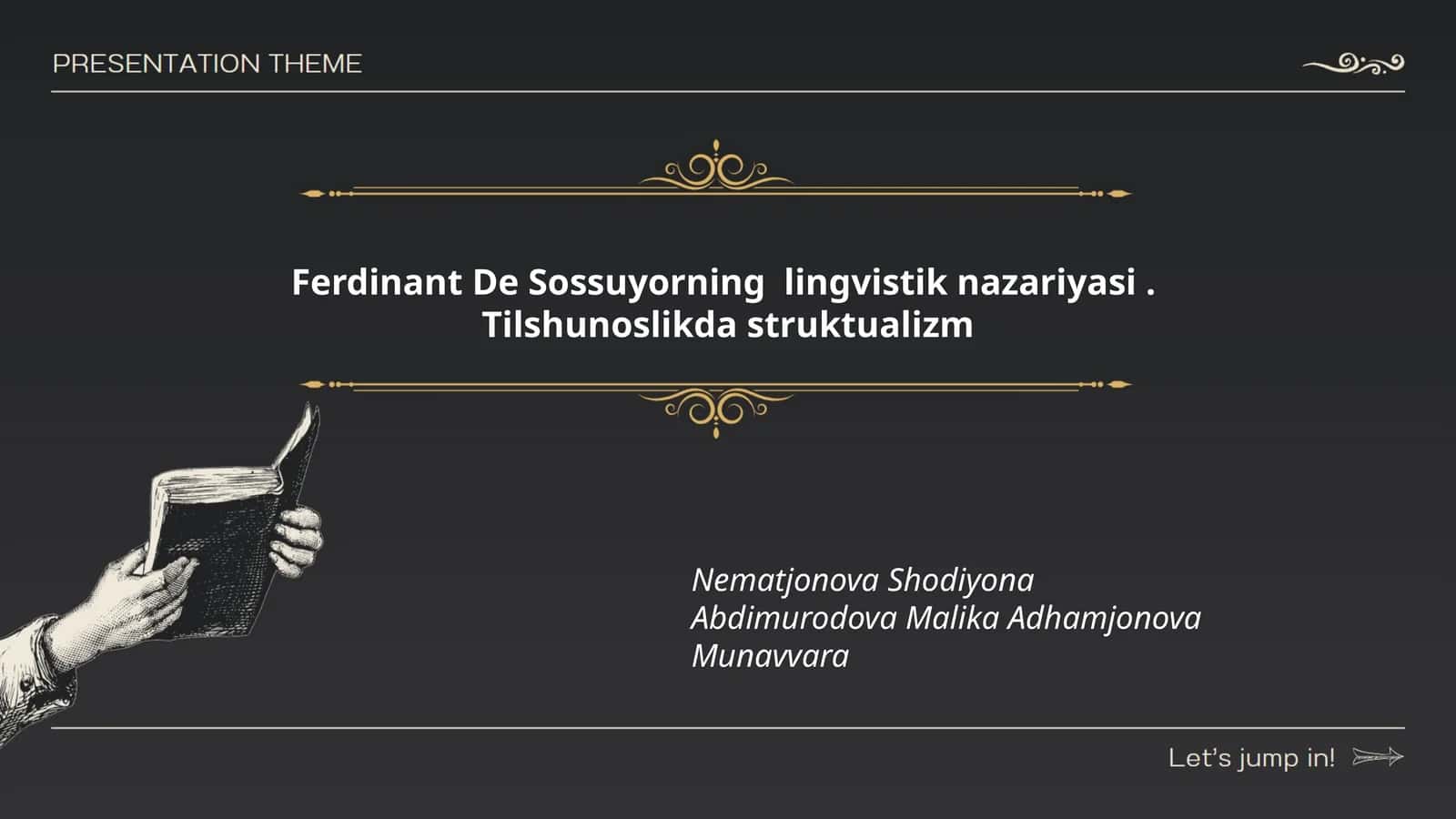 Ferdinant De Sossuyorning lingvistik nazariyasi